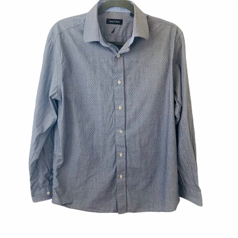 Nautica Button Down Neck 15 1/2-  32/33